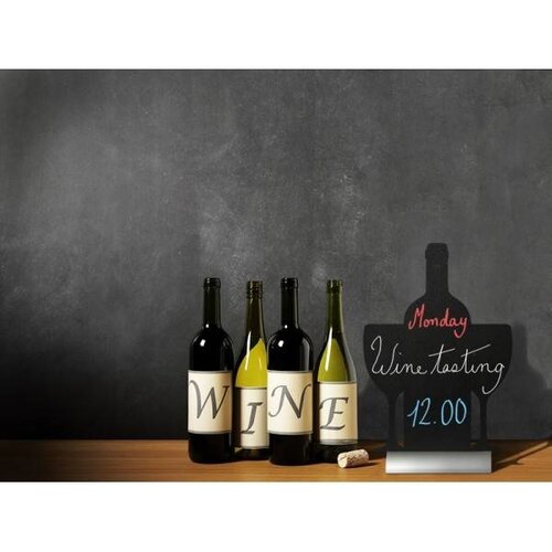 Securit Ardoise Silhouette Vin + 1 Feutre Craie