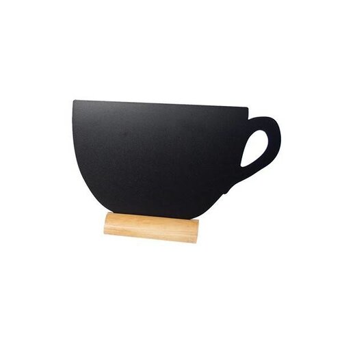 Securit 3 Ardoises Silhouette Tasse + 1 Feutre Craie Blanc