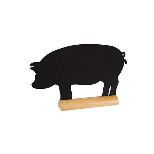 Securit Ardoise Silhouette Cochon + 1 Feutre Craie Blanc