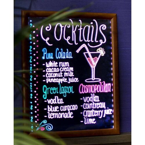 Securit Panneau LED Wengé - Disponibles En 3 Tailles