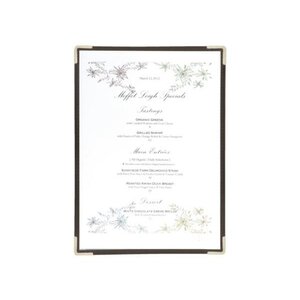 Securit Protège-Menus Simple A4 - Transparent Crystal - Lot de 3 Pièces