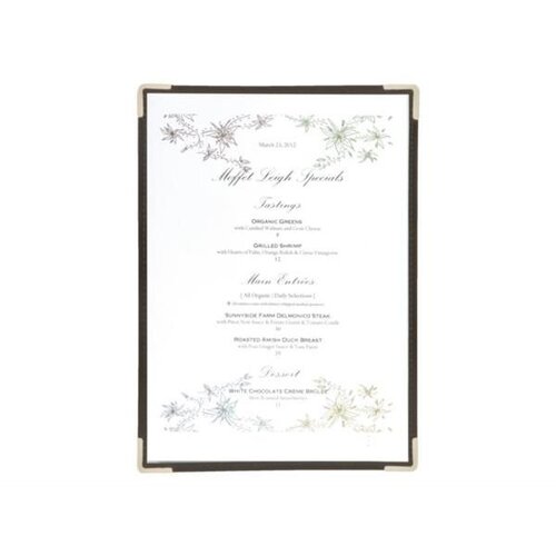 Securit Protège-Menus Simple A4 - Transparent Crystal - Lot de 3 Pièces