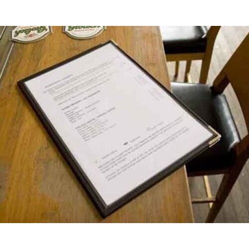 Securit Protège-Menus Simple A4 - Transparent Crystal - Lot de 3 Pièces