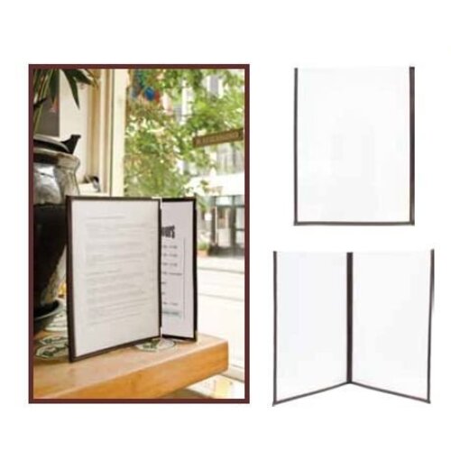 Securit Protège-Menus Double A4 - Transparent Crystal - Lot de 3 Pièces Securit Protège-Menus Double A4 - Transparent Crystal - Lot de 3 Pièces