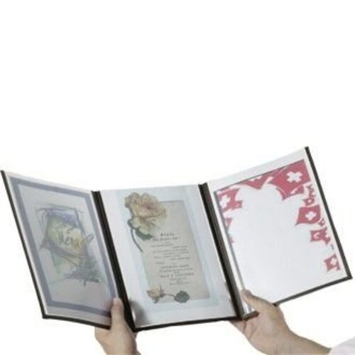 Securit Protège-Menus Double A4 - Transparent Crystal - Lot de 3 Pièces Securit Protège-Menus Double A4 - Transparent Crystal - Lot de 3 Pièces