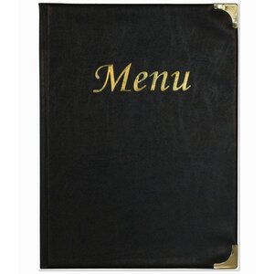 Securit Protège-Menu Basic A4 Noir