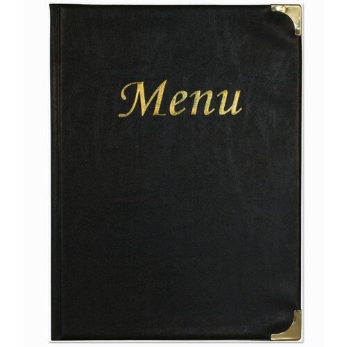 Securit Protège-Menu Basic A4 Noir