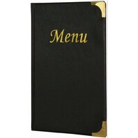 Protège-Menu Basic A5 Noir