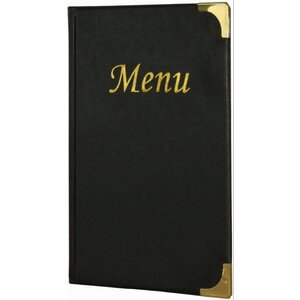 Securit Protège-Menu Basic A5 Noir