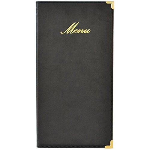 Securit Protège-Menu Classic A4 - Long - Noir