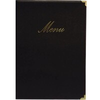Protège-Menu Classic A4 - Noir