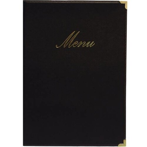Securit Protège-Menu Classic A4 - Noir