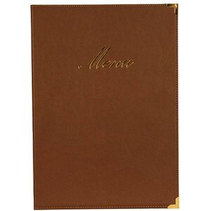 Securit Protège-Menu Classic A4 - Marron