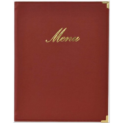 Securit Protège-Menu Classic A4 - Bordeaux