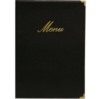 Protège-Menu Classic A5 - Noir