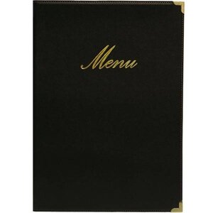 Securit Protège-Menu Classic A5 - Noir