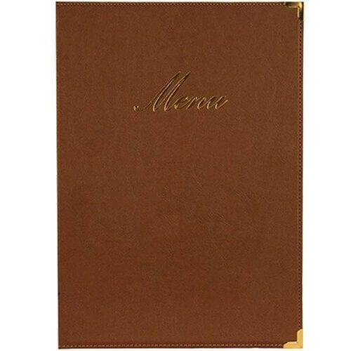 Securit Protège-Menu Classic A5 - Marron