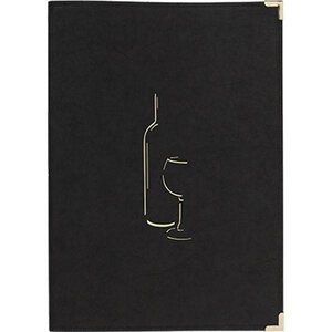 Securit Porte Carte à Vin Classic A4 - Noir