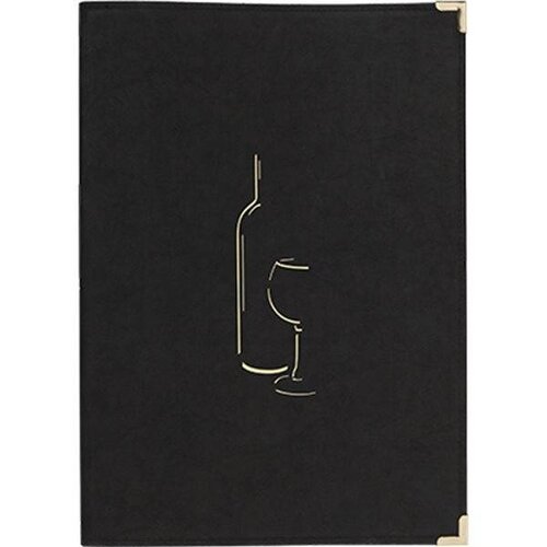 Securit Porte Carte à Vin Classic A4 - Noir