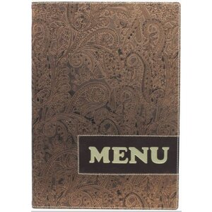 Securit Protège-Menu Design Paisley A4 Securit Protège-Menu Design Paisley A4