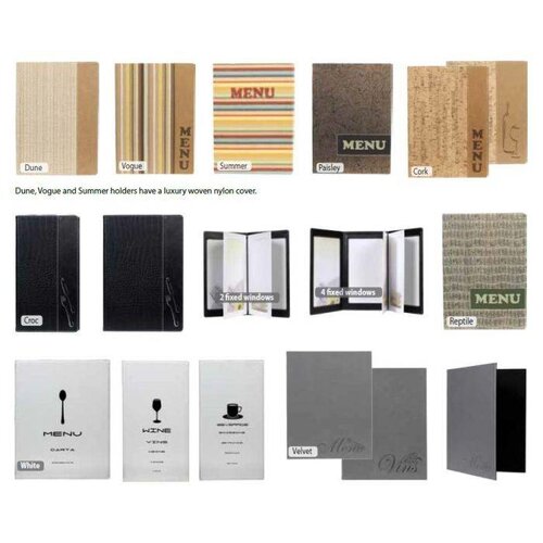 Securit Protège-Menu Design Vogue A4