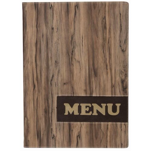 Securit Protège-Menu Design Wood A4 Securit Protège-Menu Design Wood A4