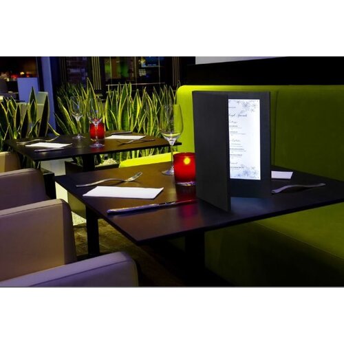 Securit Protège-Menu LED A4 Long - Cuivre