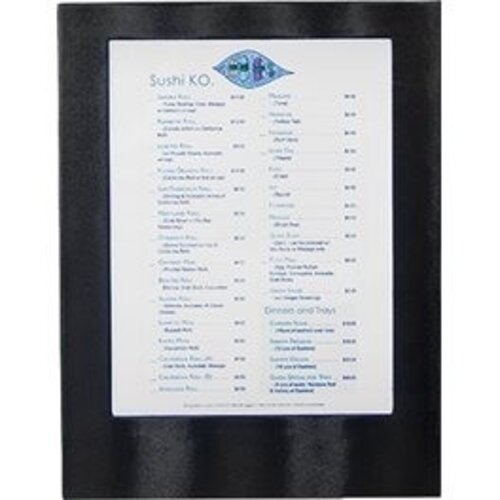 Securit Protège-Menu LED A4 SIMPLE - Noir