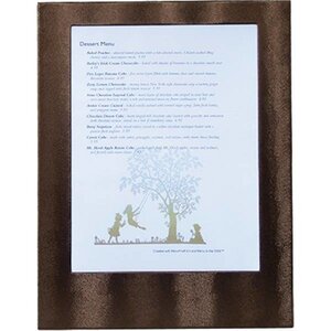 Securit Protège-Menu LED A4 SIMPLE - Cuivre