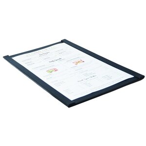 Securit Protège-Menu A4 Noir - Magnétique