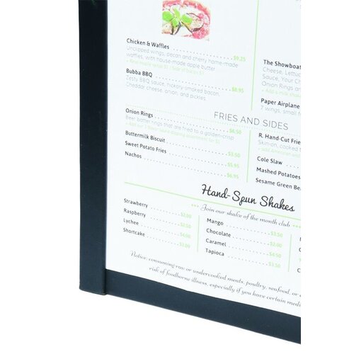 Securit Protège-Menu A4 Noir - Magnétique Securit Protège-Menu A4 Noir - Magnétique