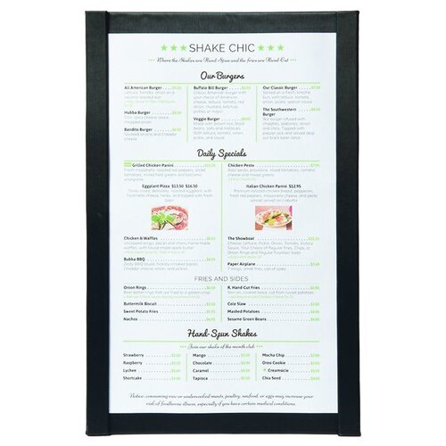 Securit Protège-Menu A4 Noir - Magnétique Securit Protège-Menu A4 Noir - Magnétique