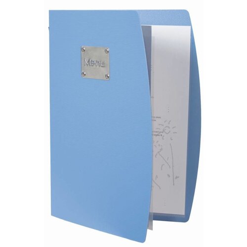 Securit Protège-Menu Rio A4 - Respectueux De l’Environnement - Bleu