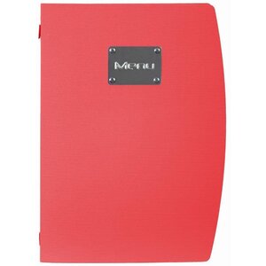 Securit Protège-Menu Rio A4 - Respectueux De l’Environnement - Rouge
