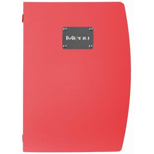 Securit Protège-Menu Rio A4 - Respectueux De l’Environnement - Rouge