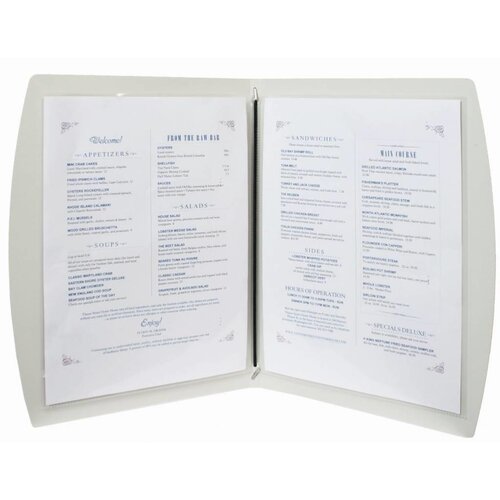 Securit Protège-Menu Rio A4 - Respectueux De l’Environnement - Rouge