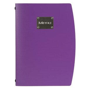 Securit Protège-Menu Rio A4 - Respectueux De l’Environnement - Mauve