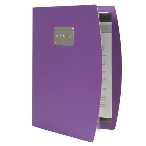 Securit Protège-Menu Rio A4 - Respectueux De l’Environnement - Mauve