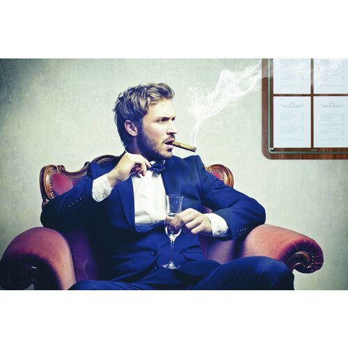 Securit Vitrine D'Affichage Menus 4x A4 | Noyer | PIED VENDU SEPAREMENT