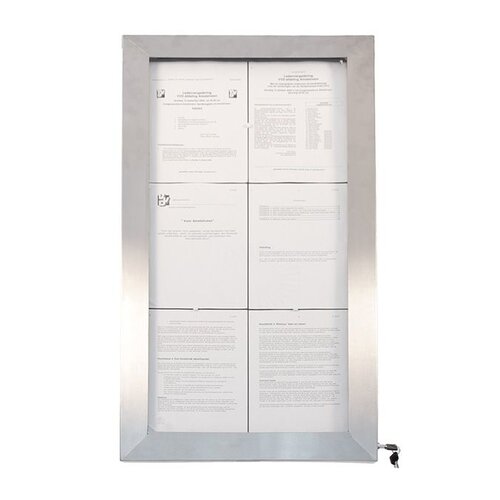 Securit Vitrine d'Affichage Menus | 6x A4 | LED | PIED VENDU SEPAREMENT