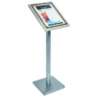 Vitrine D'Affichage Menus en Chêne | 1xA4 | PIED VENDU SEPAREMENT