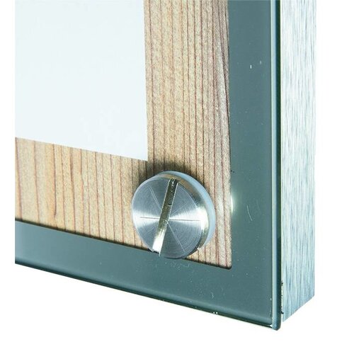 Securit Vitrine D'Affichage Menus en Chêne | 1xA4 | PIED VENDU SEPAREMENT