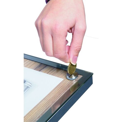 Securit Vitrine D'Affichage Menus en Chêne | 1xA4 | PIED VENDU SEPAREMENT