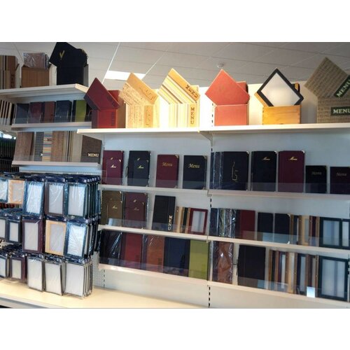 Securit Protège-Menu Trendy Long - A4 et A5 - Marron