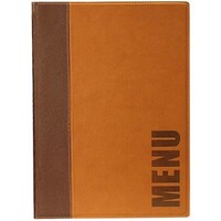 Protège-Menu Trendy A4 - Marron