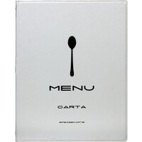 Protège-Menu Design A4 - Blanc