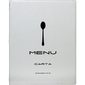 Securit Protège-Menu Design A4 - Blanc Securit Protège-Menu Design A4 - Blanc