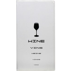 Securit Porte Carte à Vin Design - Blanc LONG - 200x360mm Securit Porte Carte à Vin Design - Blanc LONG - 200x360mm