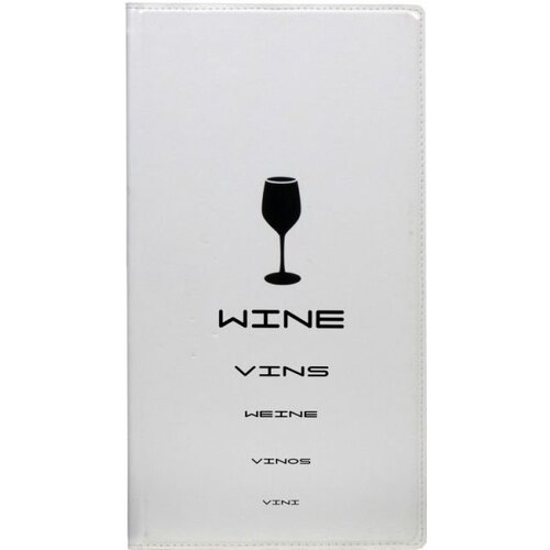 Securit Porte Carte à Vin Design - Blanc LONG - 200x360mm Securit Porte Carte à Vin Design - Blanc LONG - 200x360mm