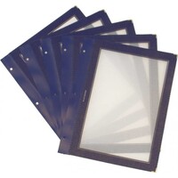 Inserts Pour Protège-Menu WOOD - Bleu A4 - 5 Pièces